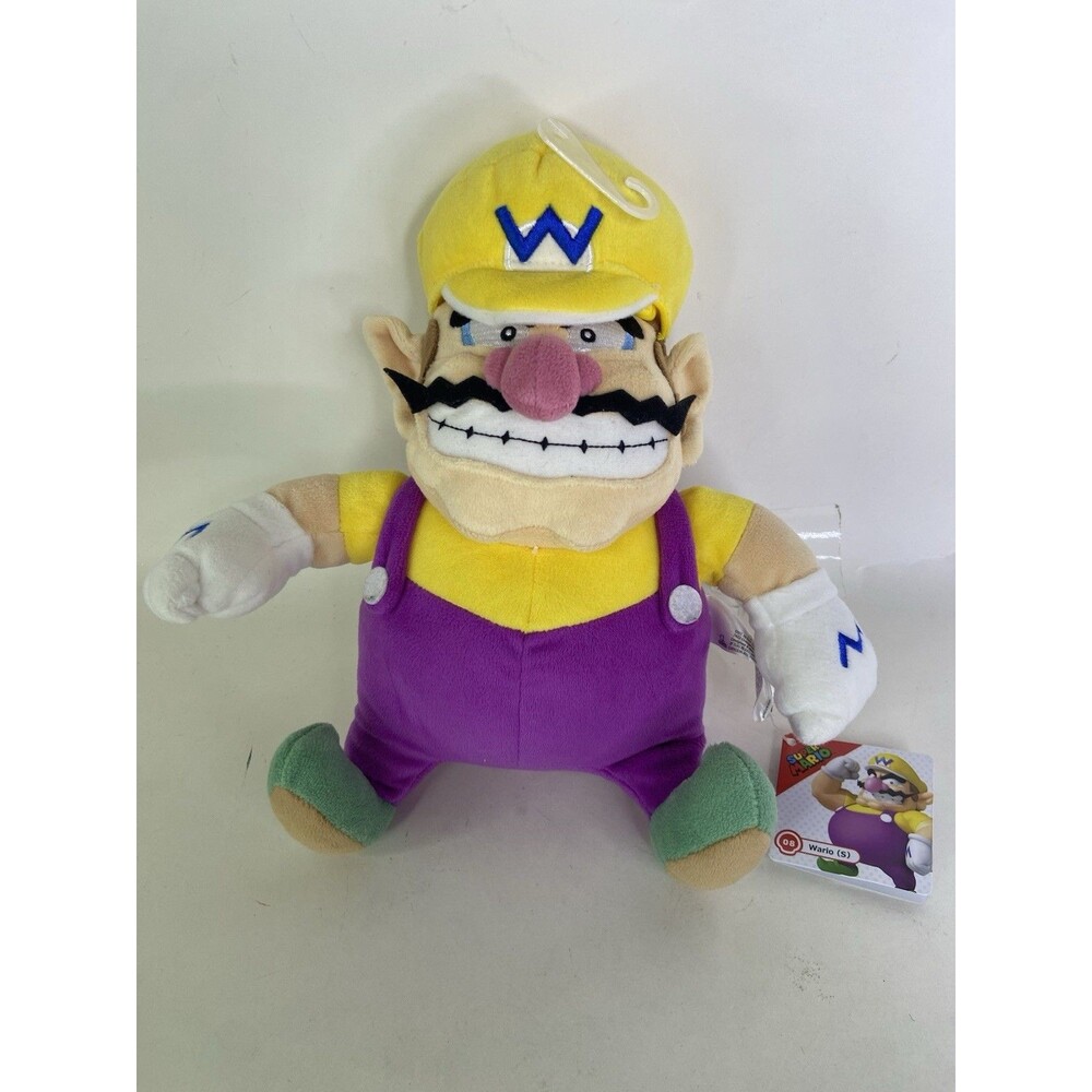 Super Mario Bros Wario Stuffed Plush Toy All Star Little Buddy NEW